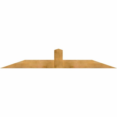 Ekena Millwork Portland Rough Sawn Timber Gable Bracket, Western Red Cedar, 84"W x 14"H x 2"D x 6"F, 4/12 Pitch GBW084X14X0206POR00RWR